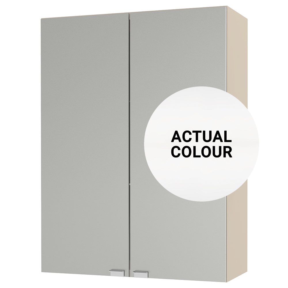Image of Duarti By Calypso Beaufort 500mm Full Depth Mirrored 2 Door Wall Hung Unit - White Varnish