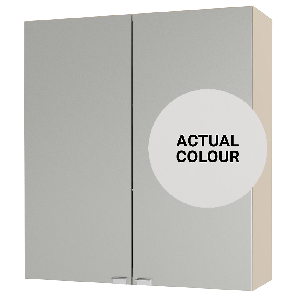 Image of Duarti By Calypso Cascade 600mm Full Depth Mirrored 2 Door Wall Hung Unit - Mirror Grey