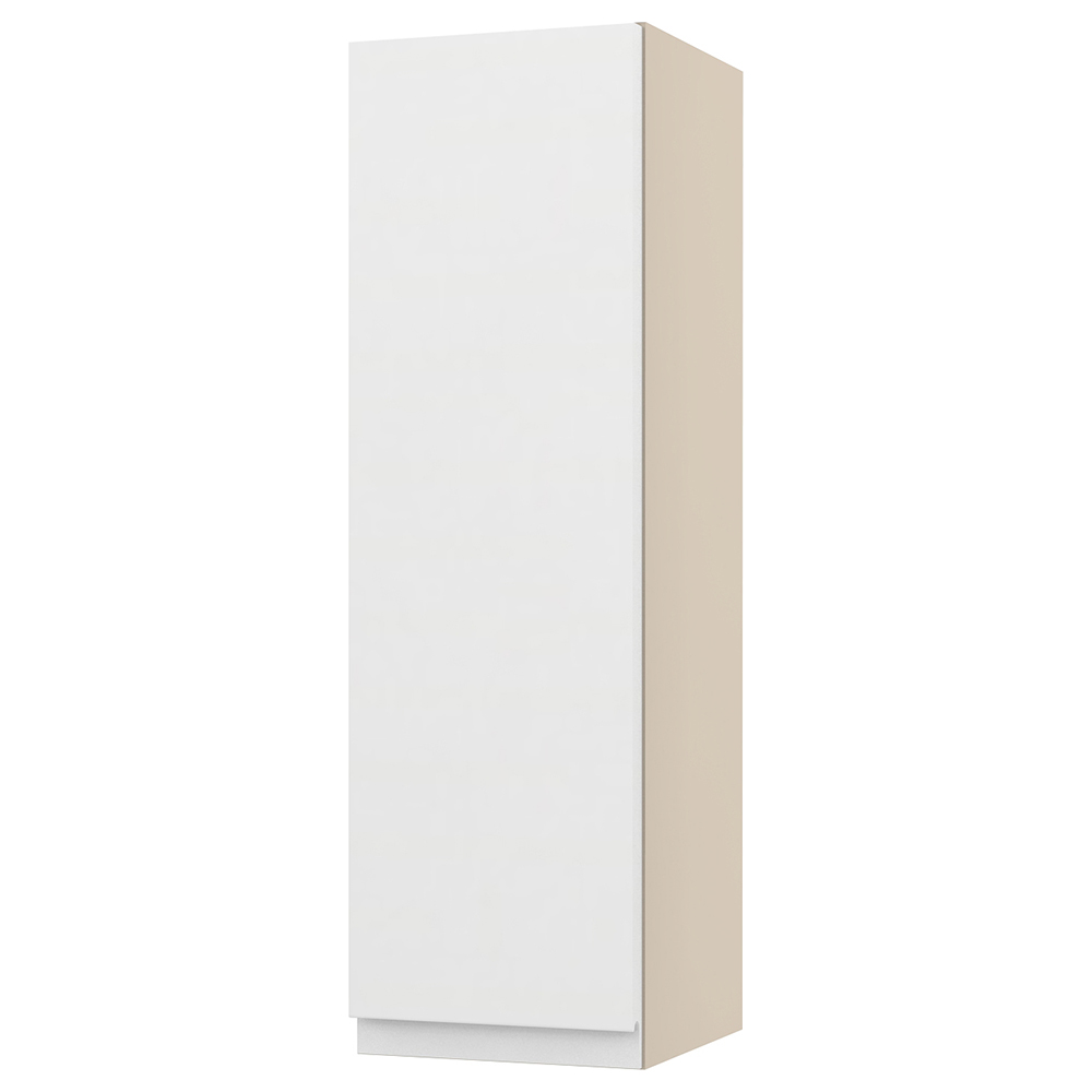 Image of Duarti By Calypso Beaufort Right Hand 200mm Full Depth 1 Door Wall Hung Unit - White Varnish