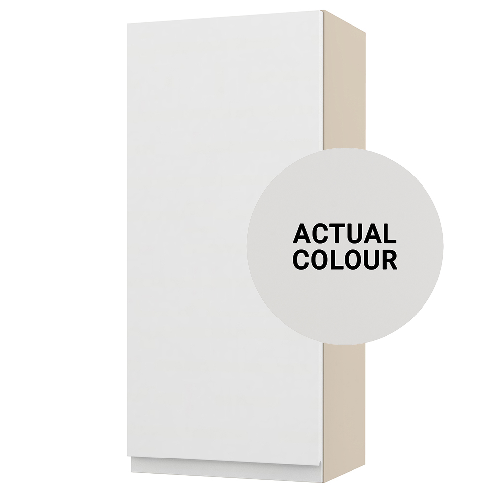 Image of Duarti By Calypso Beaufort Right Hand 300mm Full Depth 1 Door Wall Hung Unit - Grey Varnish