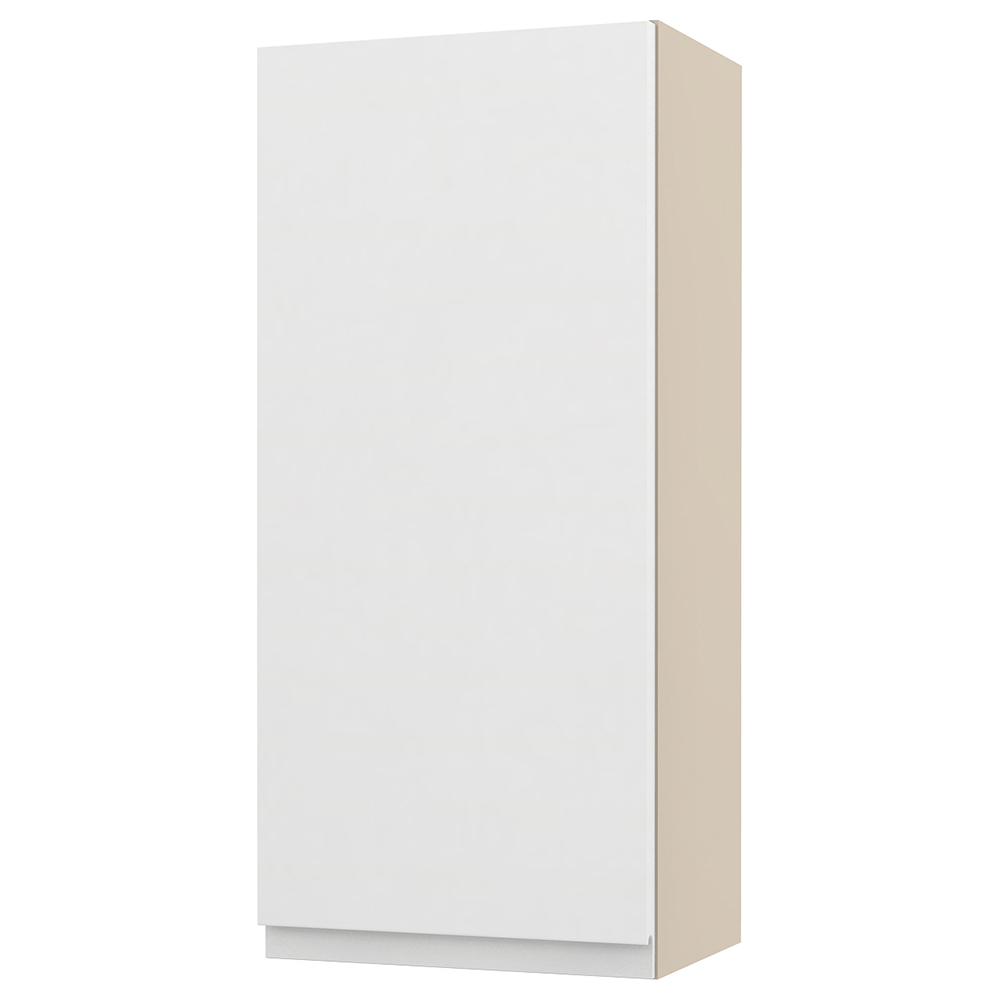 Image of Duarti By Calypso Beaufort Right Hand 300mm Full Depth 1 Door Wall Hung Unit - White Varnish