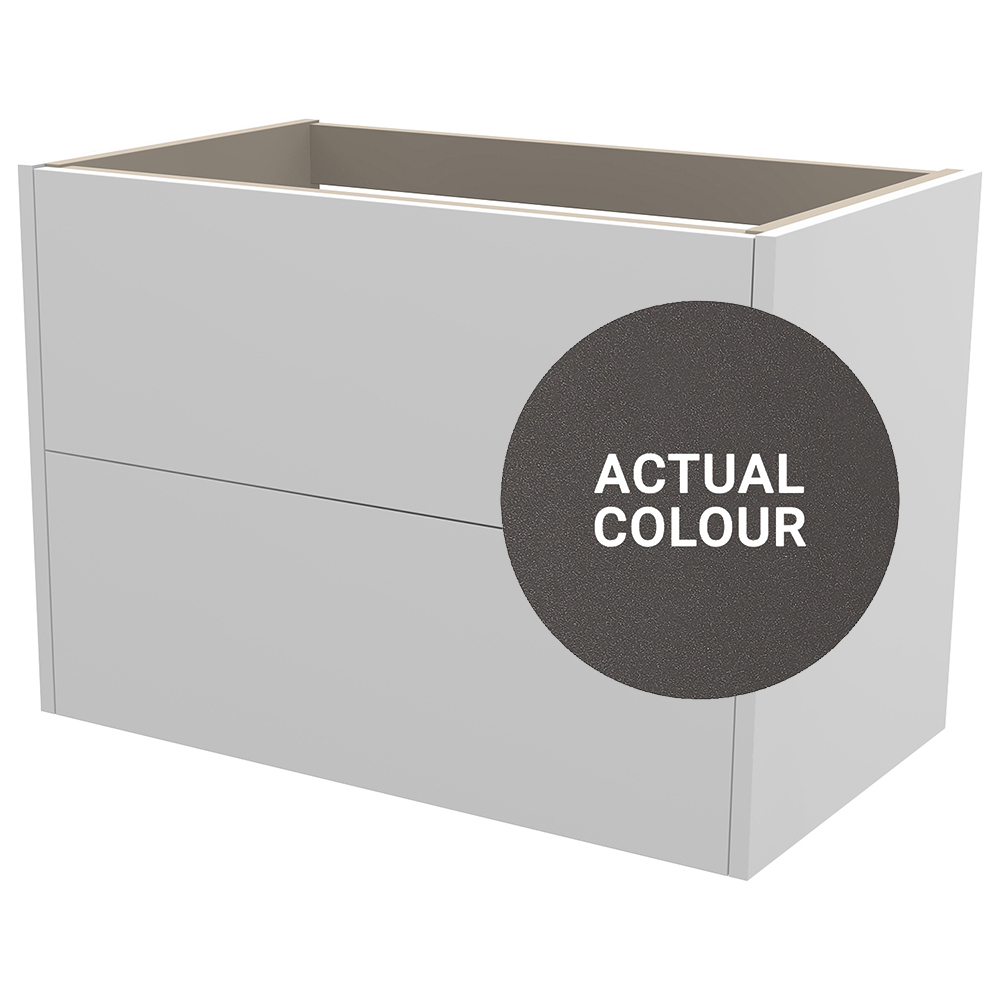 Image of Duarti By Calypso Cascade 800mm Full Depth 2 Drawer Wall Hung Vanity Unit - Galaxy Grey