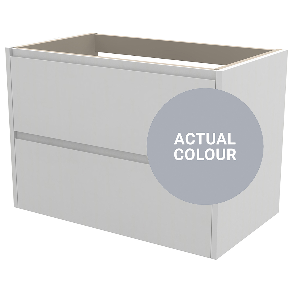 Image of Duarti By Calypso Beaufort 800mm Full Depth 2 Drawer Wall Hung Vanity Unit - Shadow Grey