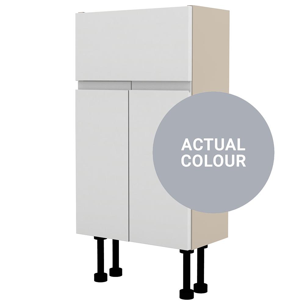 Image of Duarti By Calypso Beaufort 400mm Slimline 2 Door Vanity Unit - Shadow Grey