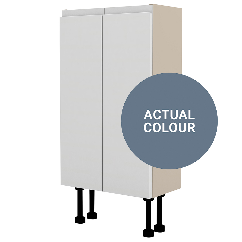 Image of Duarti By Calypso Beaufort 400mm Slimline 2 Door Floor Standing Unit - Bermuda Blue