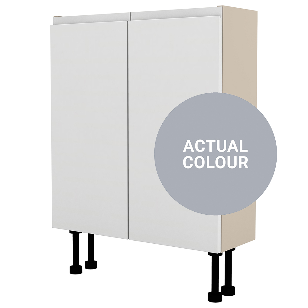 Image of Duarti By Calypso Beaufort 600mm Slimline 2 Door Floor Standing Unit - Shadow Grey