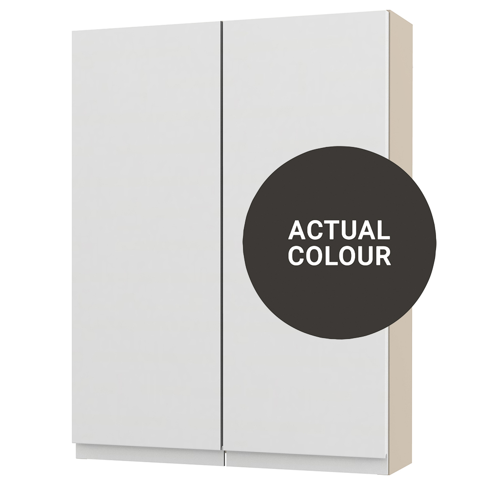 Image of Duarti By Calypso Beaufort 500mm Slimline 2 Door Wall Hung Unit - Ember Grey