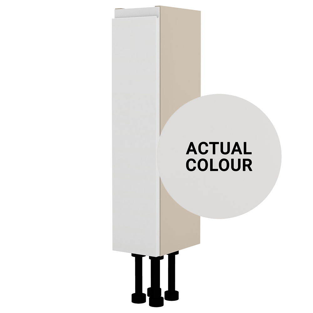 Image of Duarti By Calypso Beaufort Left Hand 150mm Slimline 1 Door Floor Standing Unit - Grey Varnish