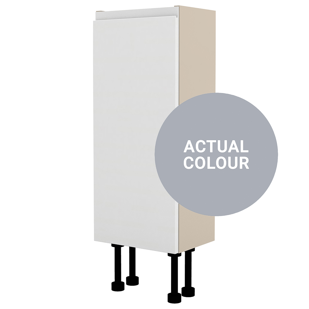 Image of Duarti By Calypso Beaufort Left Hand 250mm Slimline 1 Door Floor Standing Unit - Shadow Grey