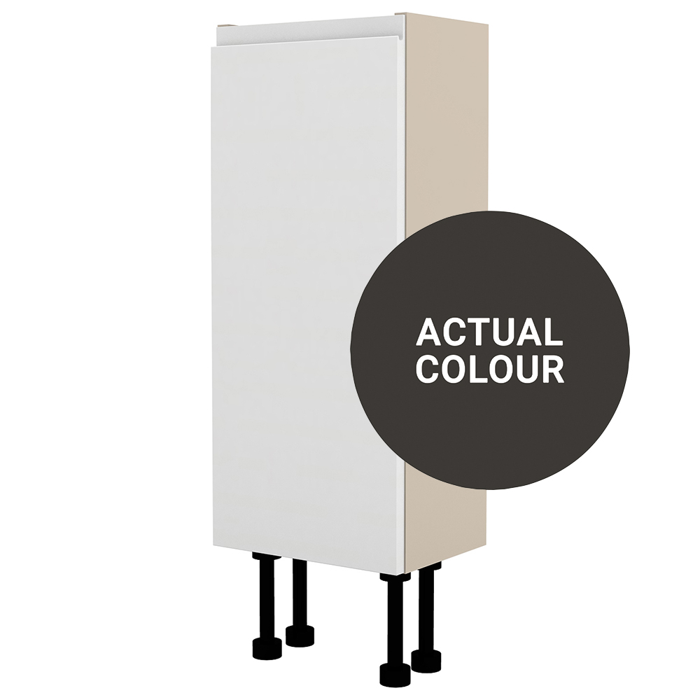 Image of Duarti By Calypso Beaufort Left Hand 250mm Slimline 1 Door Floor Standing Unit - Ember Grey