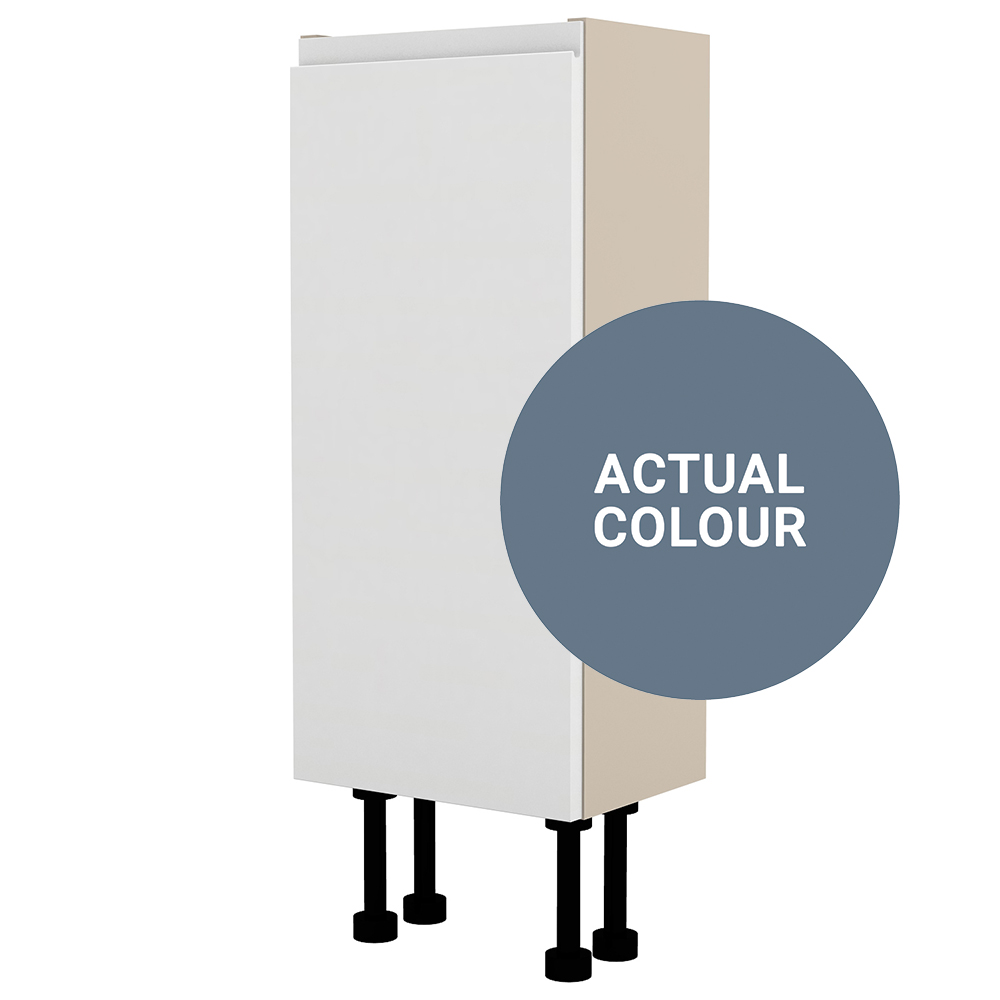 Image of Duarti By Calypso Beaufort Left Hand 300mm Slimline 1 Door Floor Standing Unit - Bermuda Blue