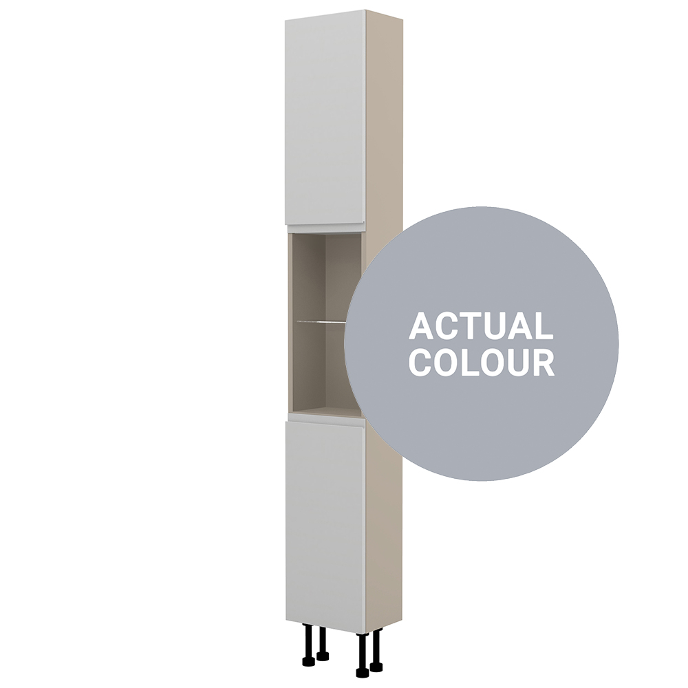 Image of Duarti By Calypso Beaufort Left Hand 300mm Slimline High Rise Tower Unit - Shadow Grey