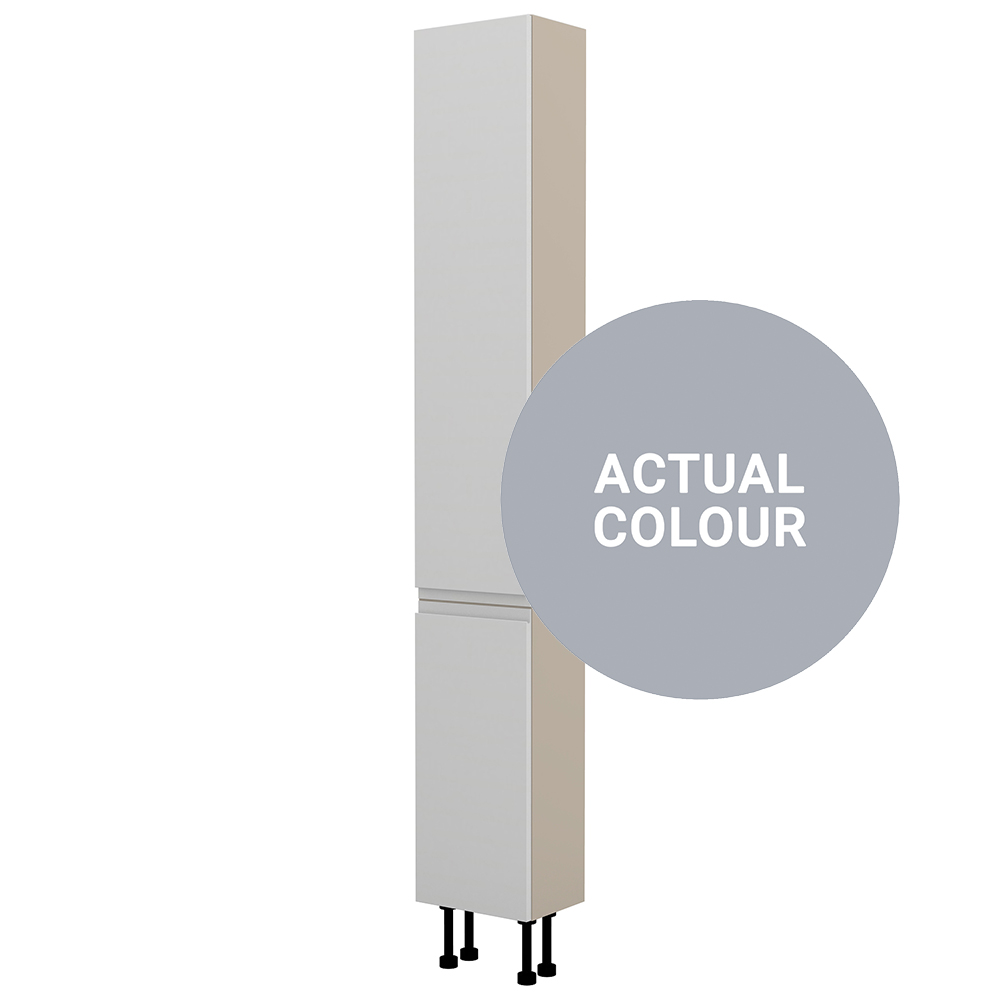 Image of Duarti By Calypso Beaufort Left Hand 300mm Slimline High Rise Full Door Tower Unit - Shadow Grey