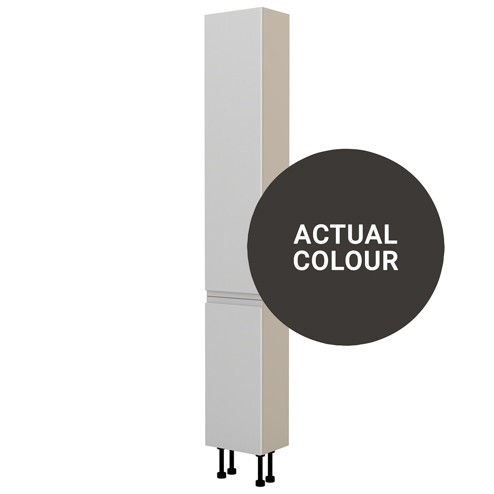 Image of Duarti By Calypso Beaufort Left Hand 300mm Slimline High Rise Full Door Tower Unit - Ember Grey