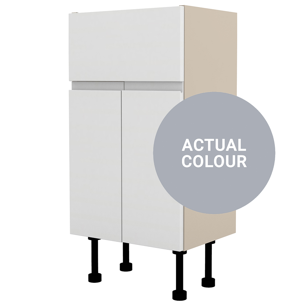 Duarti By Calypso Beaufort 400mm Full Depth 2 Door Vanity Unit - Shadow Grey