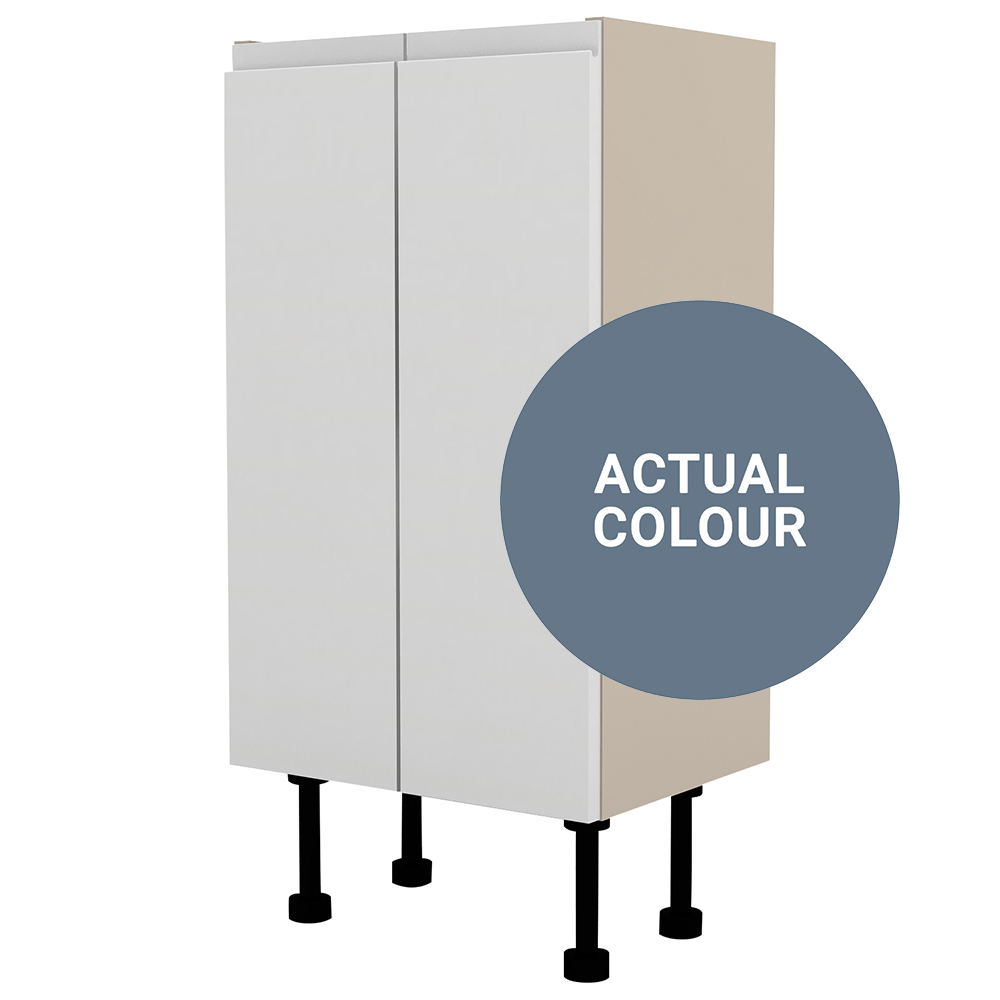 Image of Duarti By Calypso Beaufort 400mm Full Depth 2 Door Floor Standing Unit - Bermuda Blue