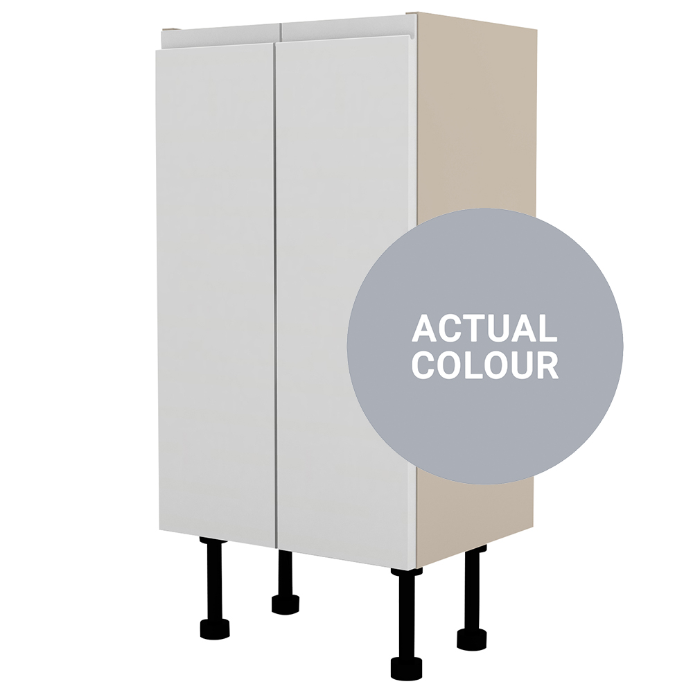 Image of Duarti By Calypso Beaufort 400mm Full Depth 2 Door Floor Standing Unit - Shadow Grey