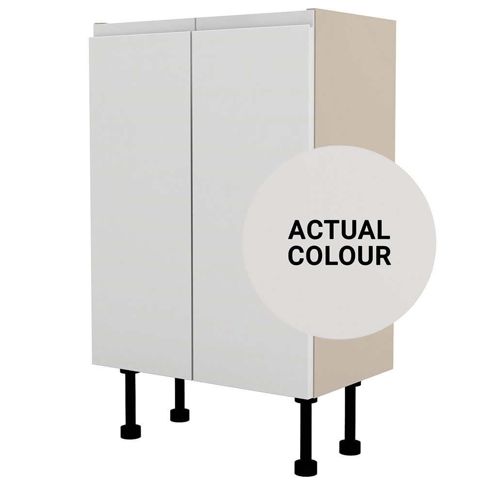 Image of Duarti By Calypso Beaufort 500mm Full Depth 2 Door Floor Standing Unit - Grey Varnish