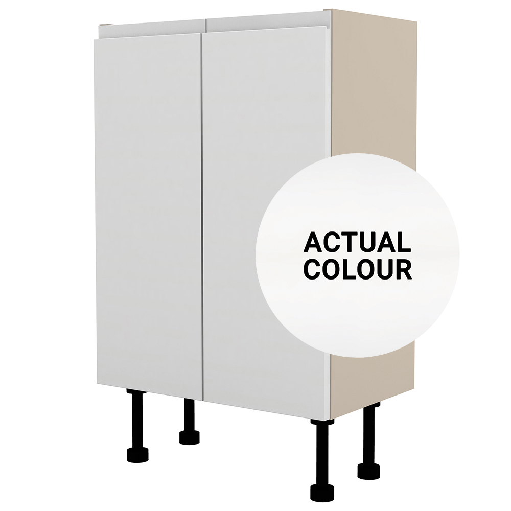 Image of Duarti By Calypso Beaufort 500mm Full Depth 2 Door Floor Standing Unit - White Varnish