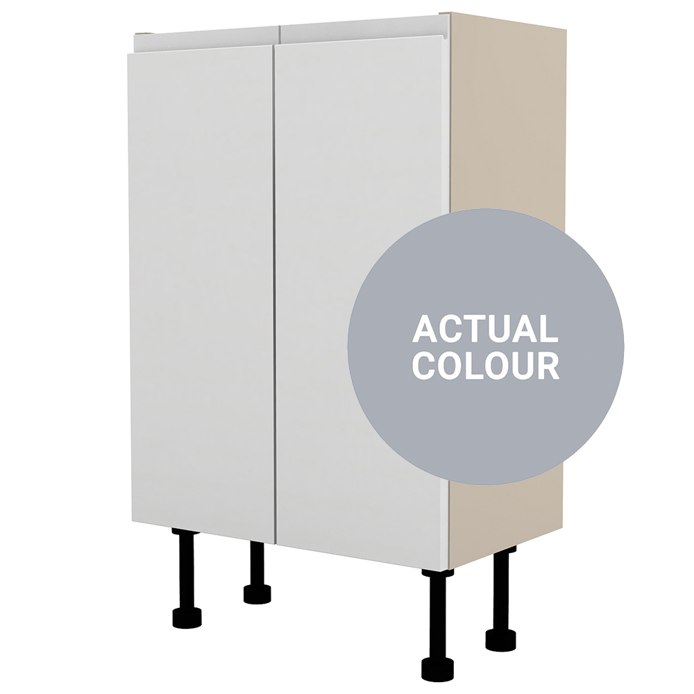 Image of Duarti By Calypso Beaufort 500mm Full Depth 2 Door Floor Standing Unit - Shadow Grey