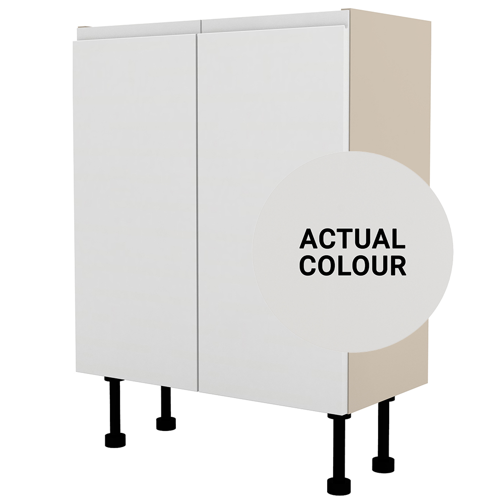 Image of Duarti By Calypso Beaufort 600mm Full Depth 2 Door Floor Standing Unit - Grey Varnish