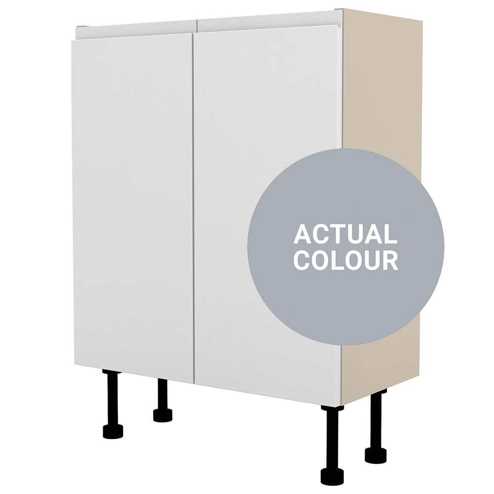 Image of Duarti By Calypso Beaufort 600mm Full Depth 2 Door Floor Standing Unit - Shadow Grey