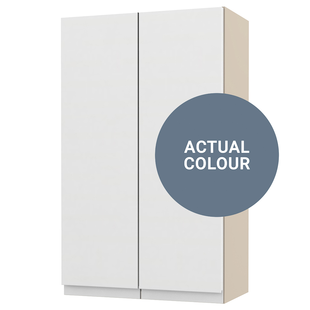 Image of Duarti By Calypso Beaufort 400mm Full Depth 2 Door Wall Hung Unit - Bermuda Blue