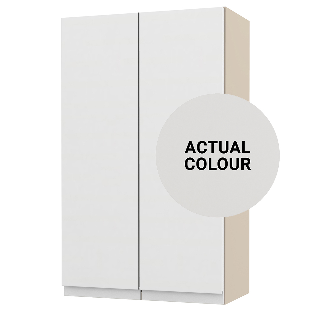 Duarti By Calypso Beaufort 400mm Full Depth 2 Door Wall Hung Unit - Grey Varnish
