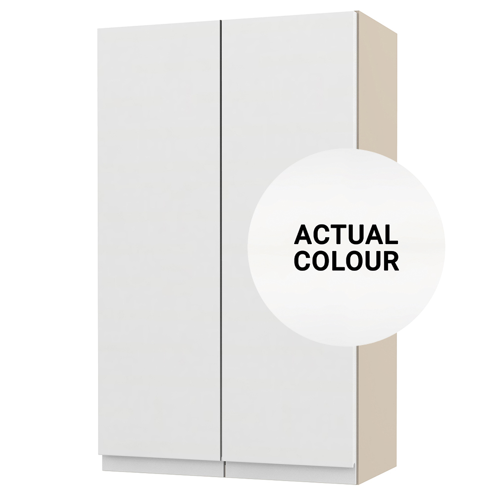 Image of Duarti By Calypso Beaufort 400mm Full Depth 2 Door Wall Hung Unit - White Varnish
