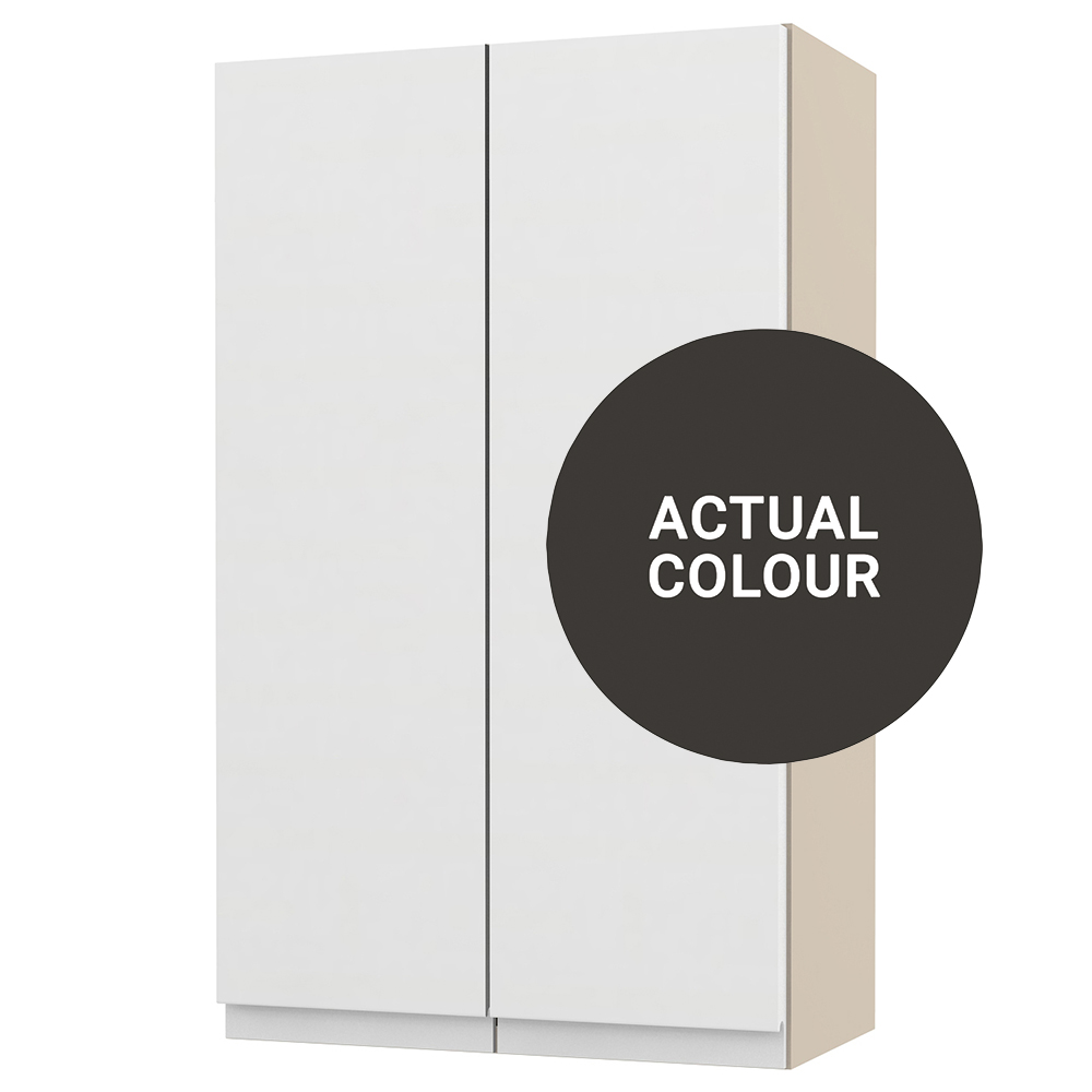 Image of Duarti By Calypso Beaufort 400mm Full Depth 2 Door Wall Hung Unit - Ember Grey