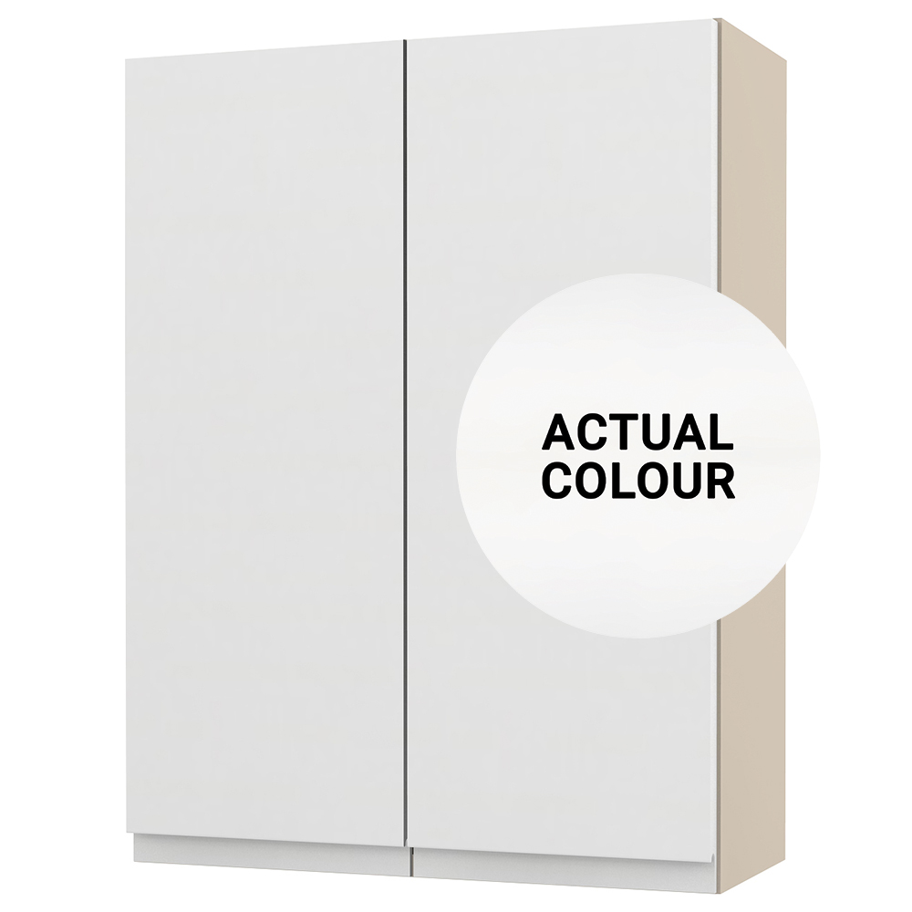 Image of Duarti By Calypso Beaufort 500mm Full Depth 2 Door Wall Hung Unit - White Varnish