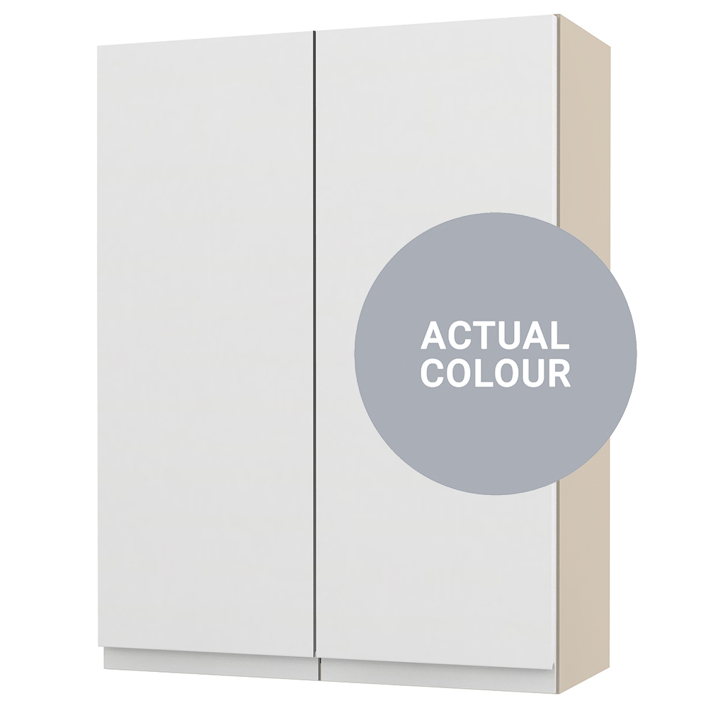 Image of Duarti By Calypso Beaufort 500mm Full Depth 2 Door Wall Hung Unit - Shadow Grey