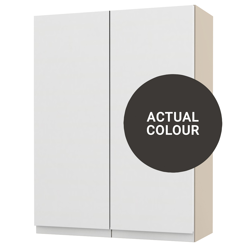 Image of Duarti By Calypso Beaufort 500mm Full Depth 2 Door Wall Hung Unit - Ember Grey