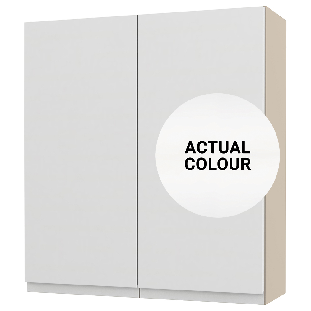 Image of Duarti By Calypso Beaufort 600mm Full Depth 2 Door Wall Hung Unit - White Varnish