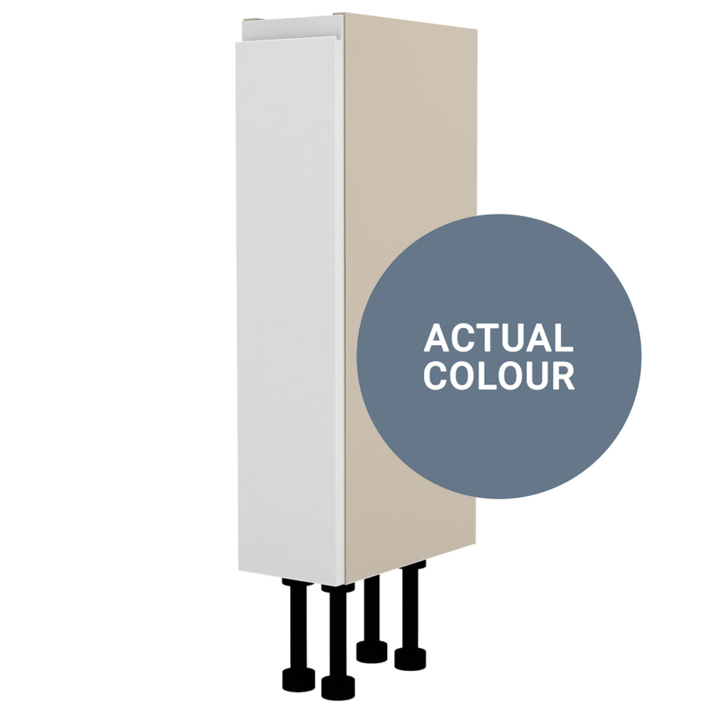 Image of Duarti By Calypso Beaufort Left Hand 150mm 1 Door Floor Standing Unit - Bermuda Blue