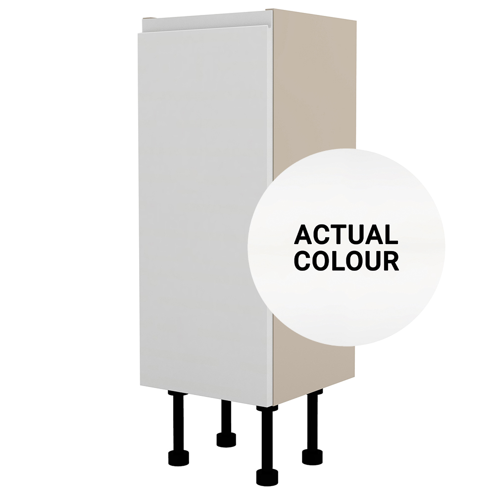 Image of Duarti By Calypso Beaufort Left Hand 250mm 1 Door Floor Standing Unit - White Varnish