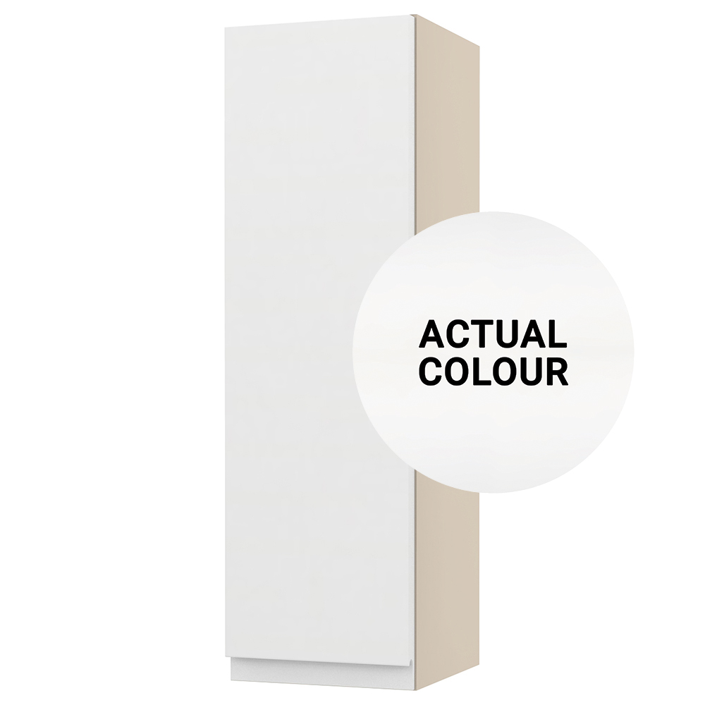 Image of Duarti By Calypso Beaufort Left Hand 200mm Full Depth 1 Door Wall Hung Unit - White Varnish