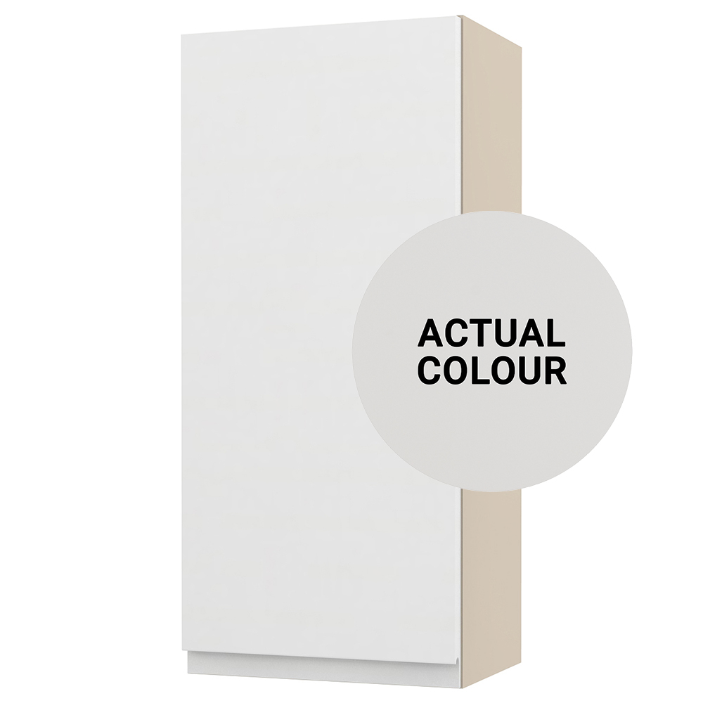 Image of Duarti By Calypso Beaufort Left Hand 300mm Full Depth 1 Door Wall Hung Unit - Grey Varnish