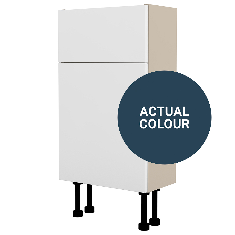 Image of Duarti By Calypso Cascade 400mm Slimline 1 Door Vanity Unit - Twilight Blue