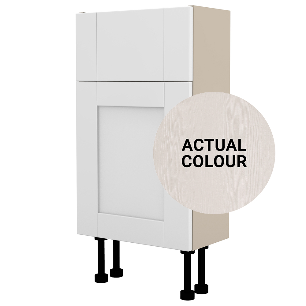 Image of Duarti By Calypso Highwood 400mm Slimline 1 Door Vanity Unit - Taupe