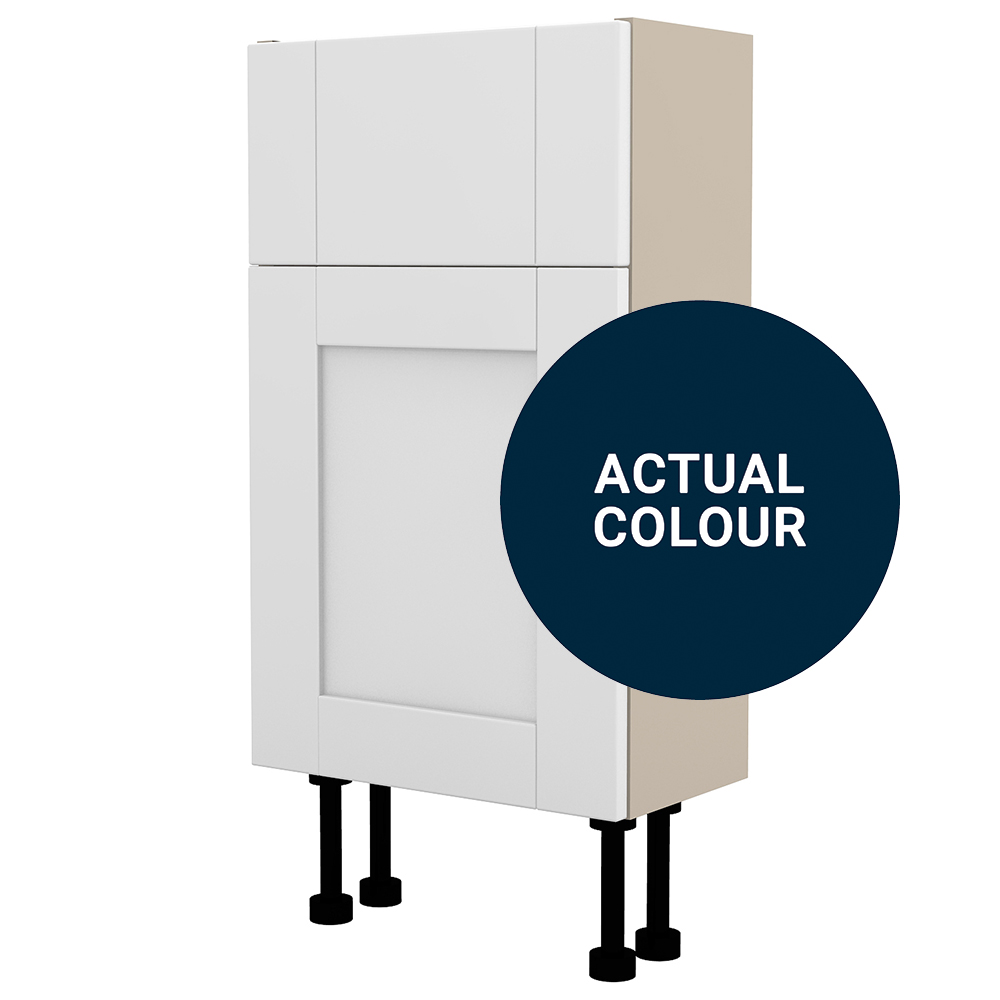 Image of Duarti By Calypso Highwood 400mm Slimline 1 Door Vanity Unit - Midnight Blue