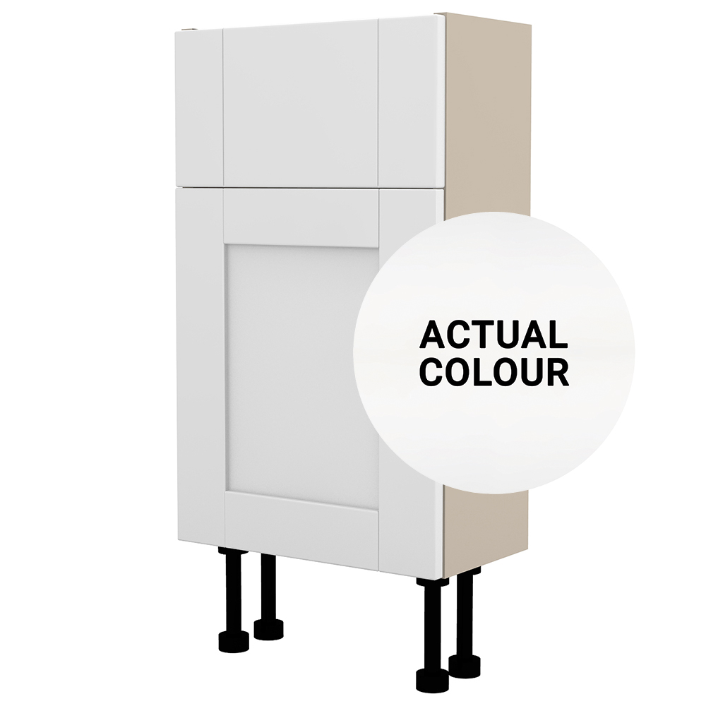 Image of Duarti By Calypso Highwood 400mm Slimline 1 Door Vanity Unit - Matt White