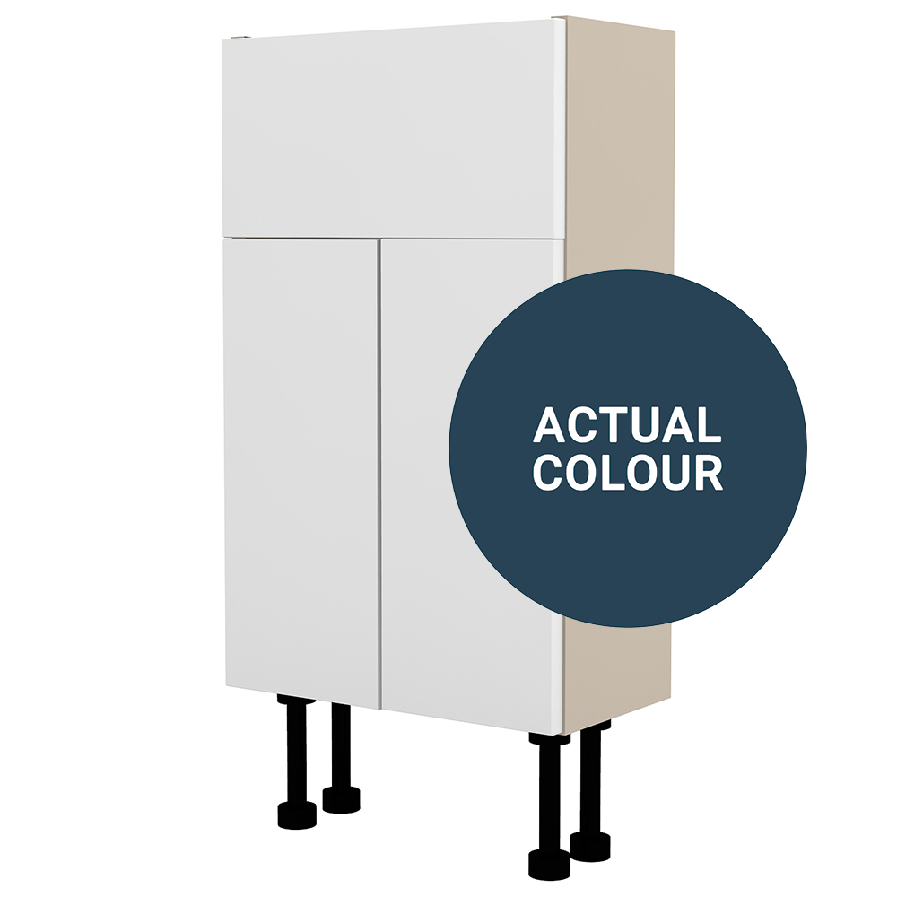 Image of Duarti By Calypso Cascade 400mm Slimline 2 Door Vanity Unit - Twilight Blue