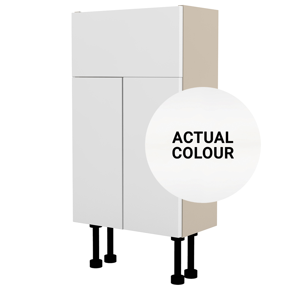 Image of Duarti By Calypso Cascade 400mm Slimline 2 Door Vanity Unit - Mirror White