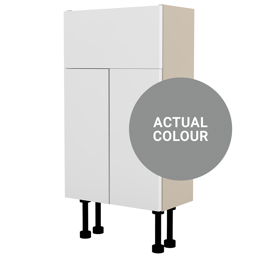 Image of Duarti By Calypso Cascade 400mm Slimline 2 Door Vanity Unit - Twilight Grey