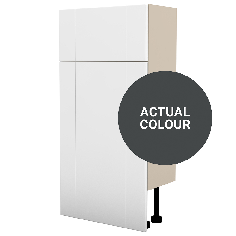 Duarti By Calypso Highwood 400mm Floor Reaching Slimline Toilet Unit - Midnight Grey
