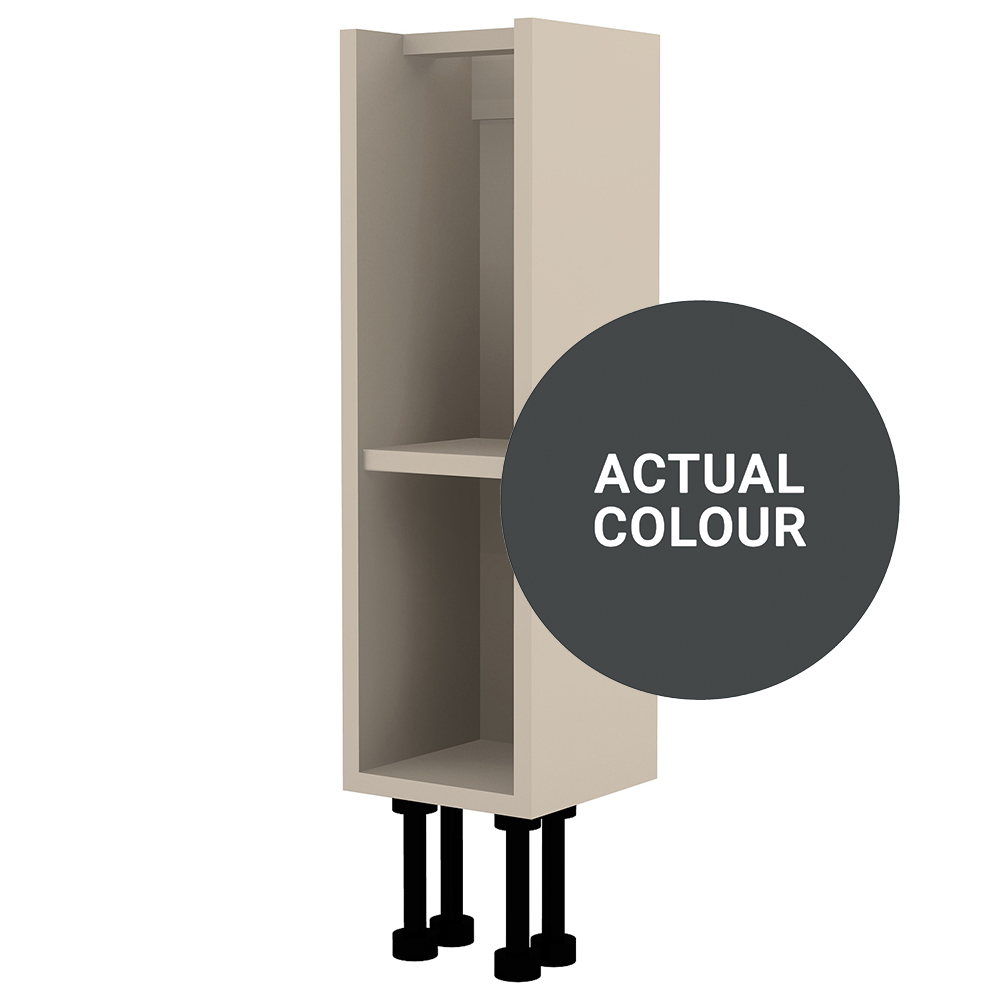 Image of Duarti By Calypso Cascade 200mm Slimline Floor Standing Open Unit - Midnight Grey