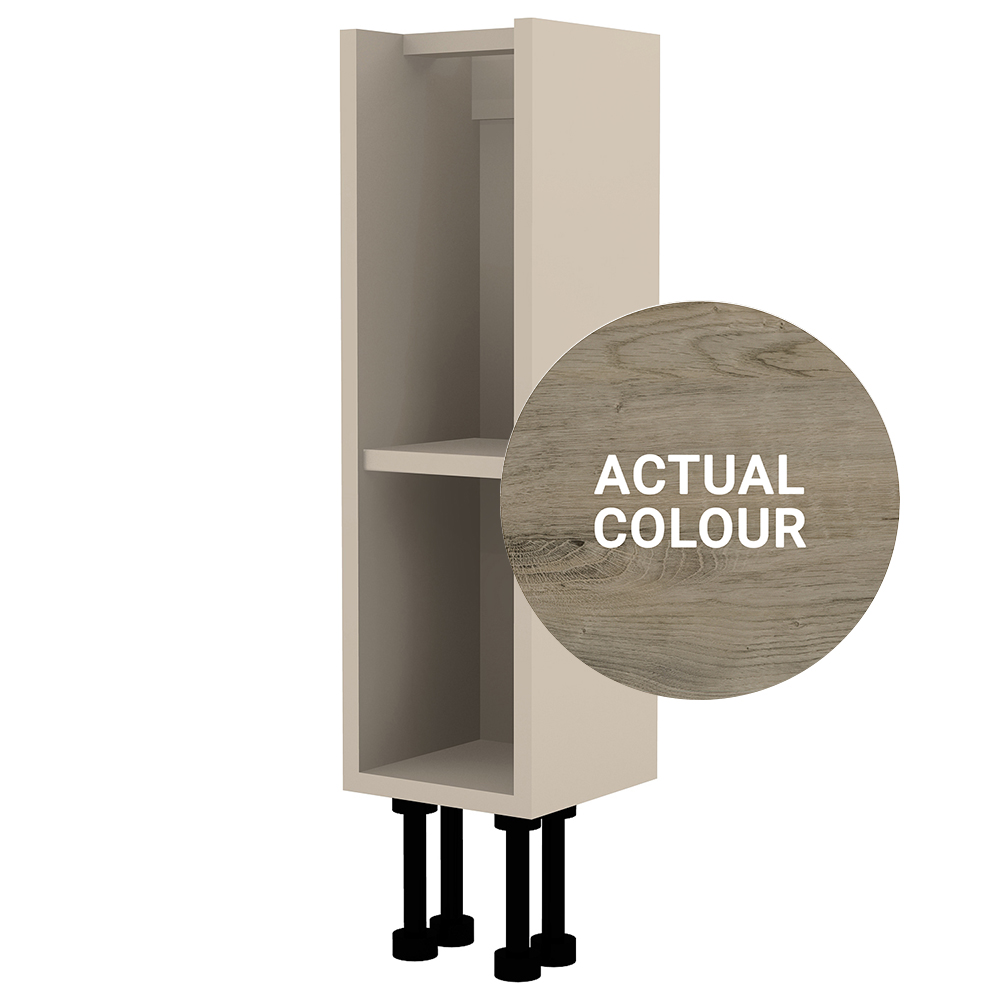 Image of Duarti By Calypso Cascade 200mm Slimline Floor Standing Open Unit - Grey Bark
