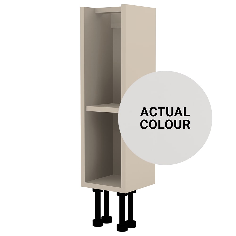 Duarti By Calypso Beaufort 200mm Slimline Floor Standing Open Unit Grey Varnish Wickes.co.uk