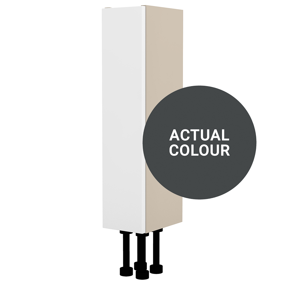 Image of Duarti By Calypso Cascade 150mm Slimline 1 Door Floor Standing Unit - Midnight Grey